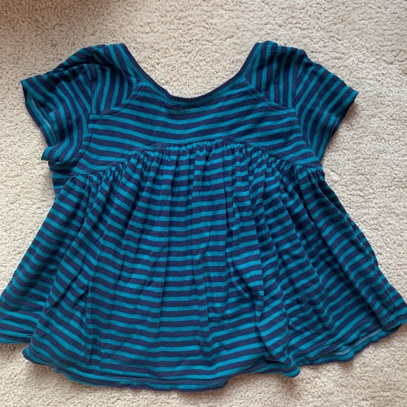 Blue Free people JoJo Striped Tee - Picture 3 of 5